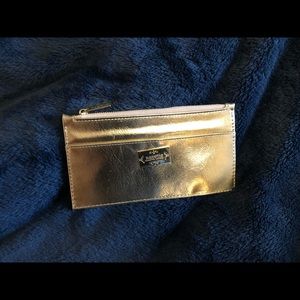 Nanette Lepore gold clutch/wallet leather (?)